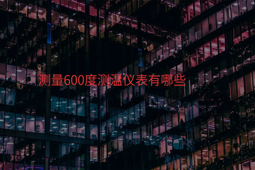 测量600度测温仪表有哪些