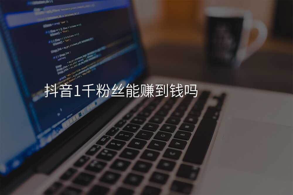 抖音1千粉丝能赚到钱吗