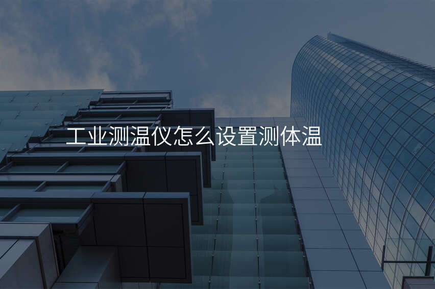 工业测温仪怎么设置测体温