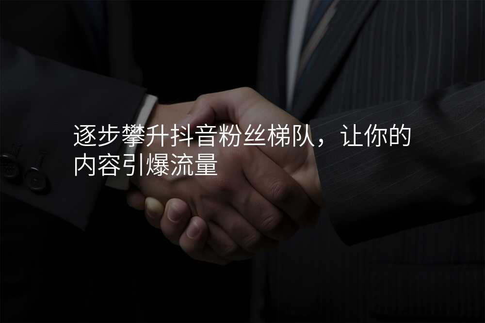 逐步攀升抖音粉丝梯队,让你的内容引爆流量
