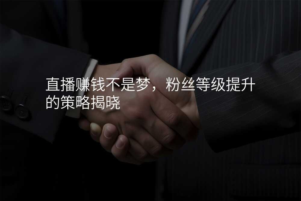 直播赚钱不是梦,粉丝等级提升的策略揭晓