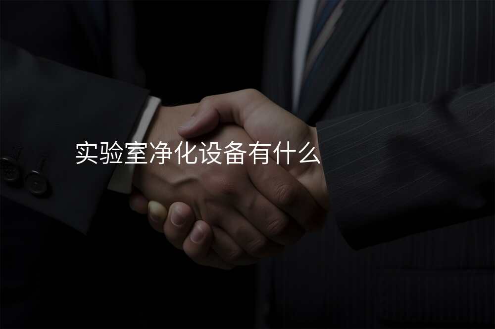 实验室净化设备有什么