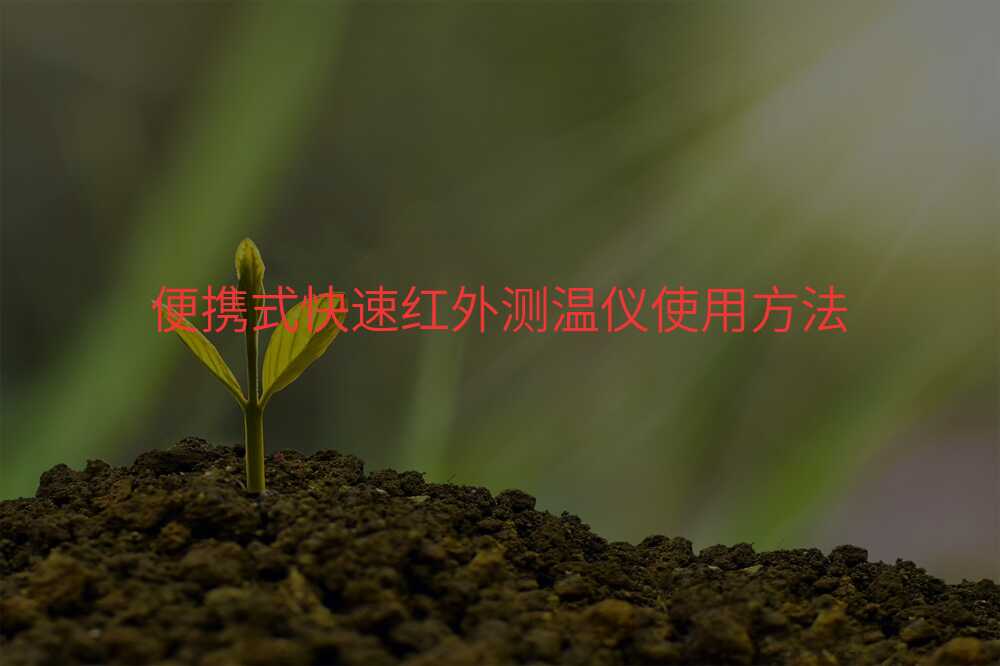便携式快速红外测温仪使用方法