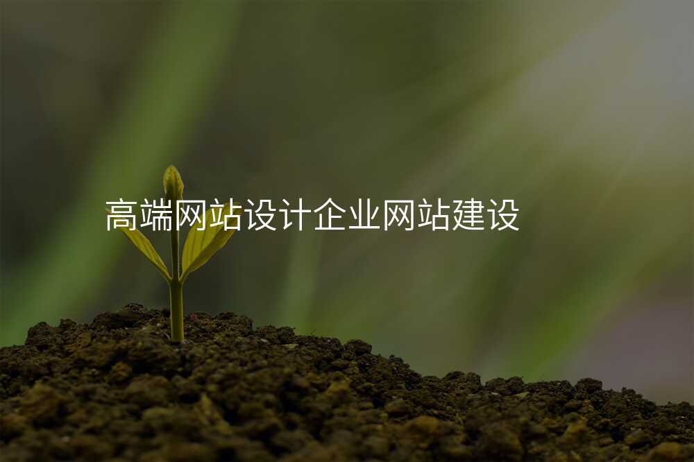 高端网站设计企业网站建设