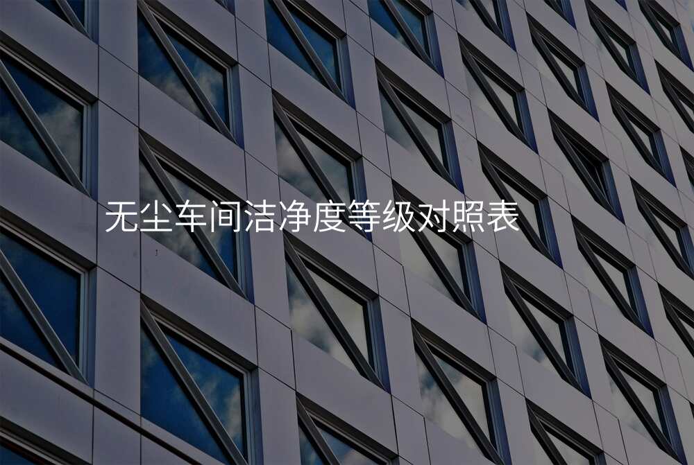 无尘车间洁净度等级对照表