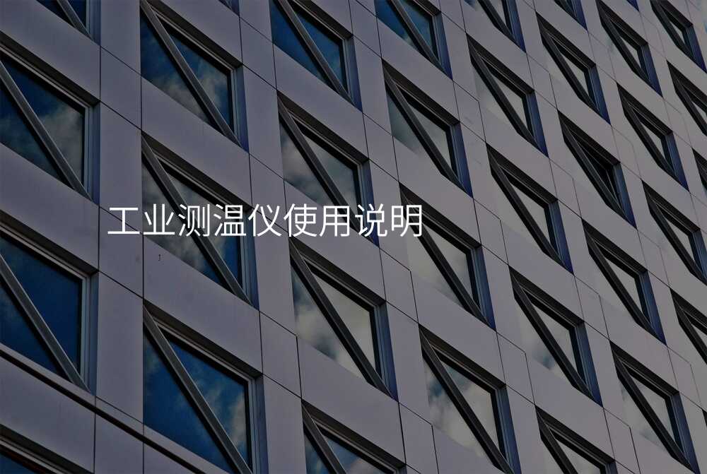 工业测温仪使用说明