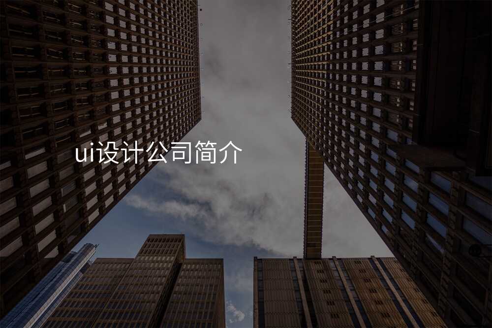 ui设计公司简介