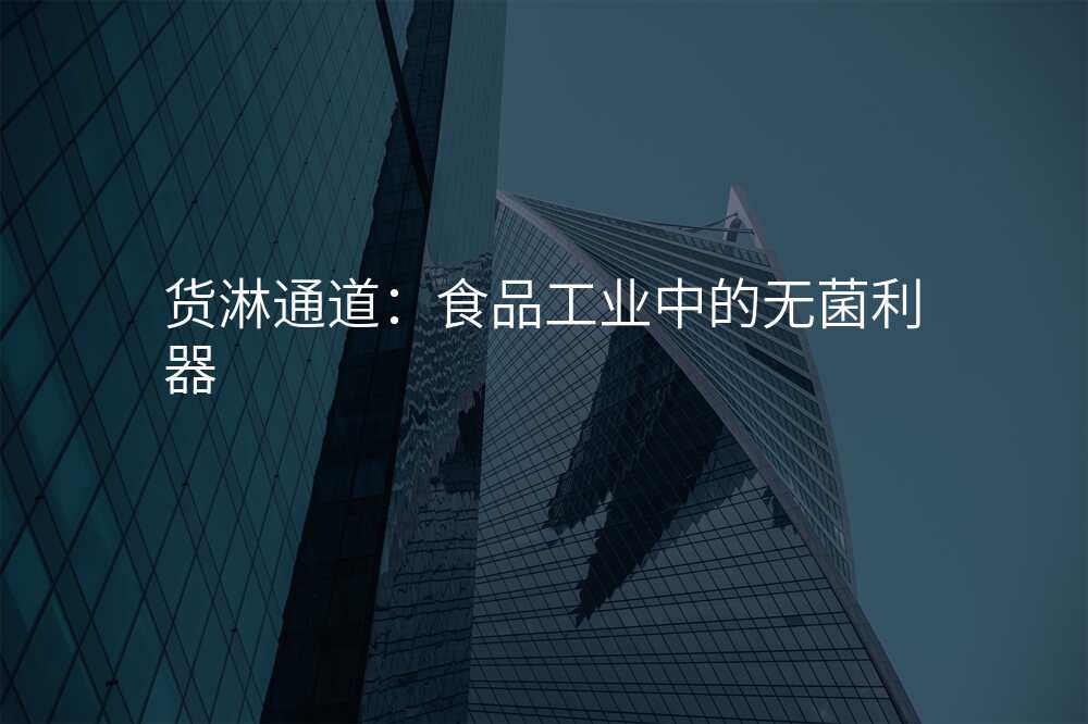 货淋通道:食品工业中的无菌利器