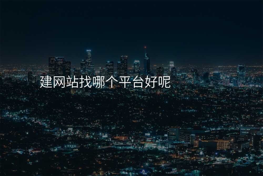建网站找哪个平台好呢