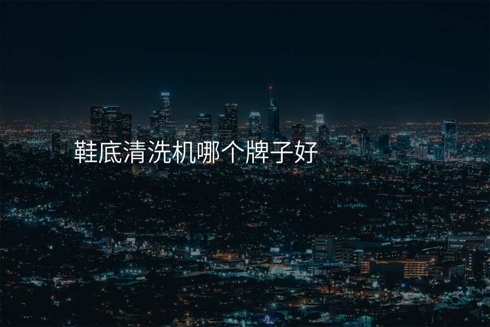 鞋底清洗机哪个牌子好