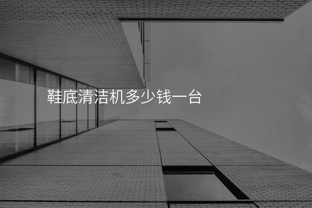 鞋底清洁机多少钱一台