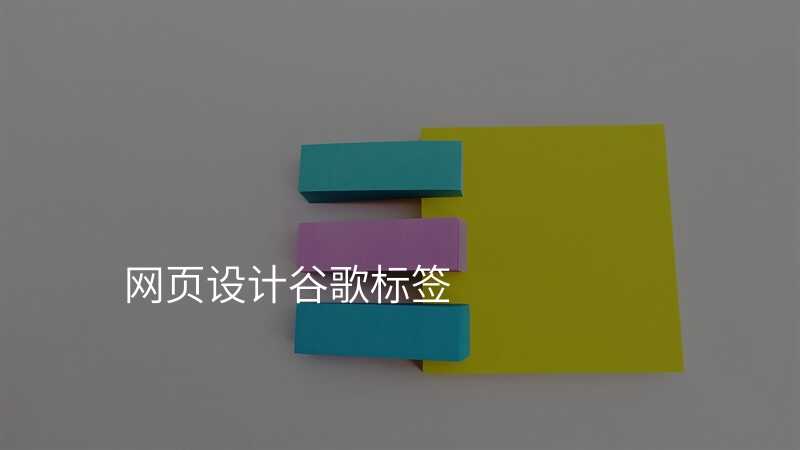 网页设计谷歌标签