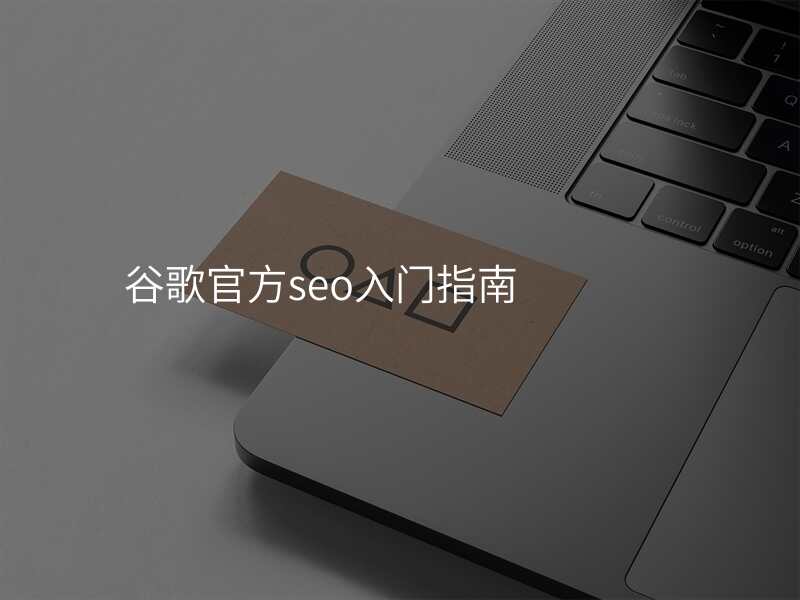 谷歌官方seo入门指南