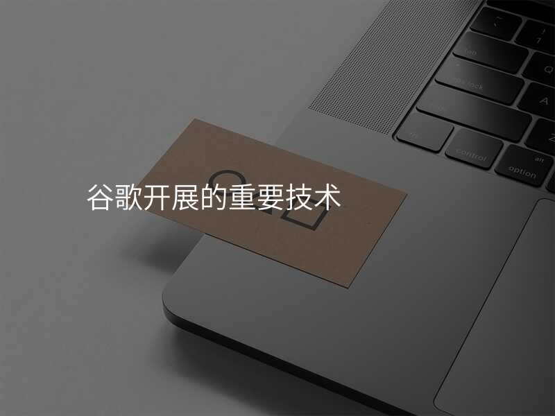 谷歌开展的重要技术