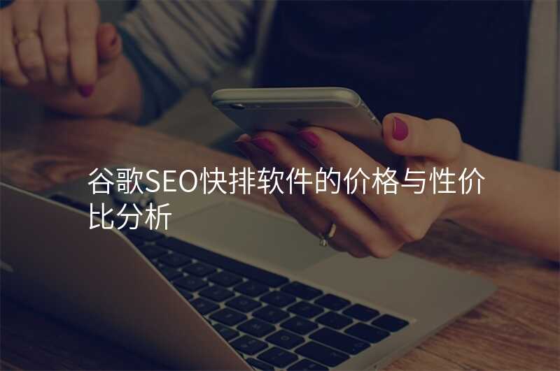 谷歌SEO快排软件的价格与性价比分析