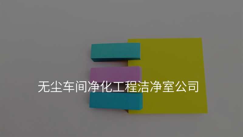 无尘车间净化工程洁净室公司