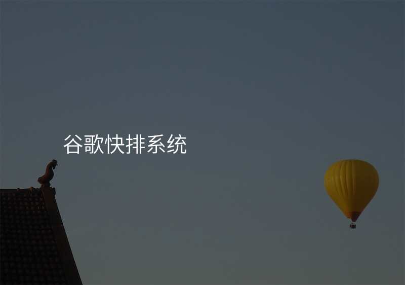 谷歌快排系统