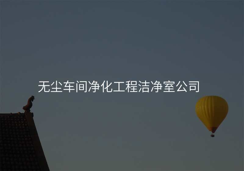 无尘车间净化工程洁净室公司