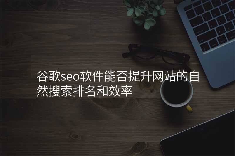 谷歌seo软件能否提升网站的自然搜索排名和效率