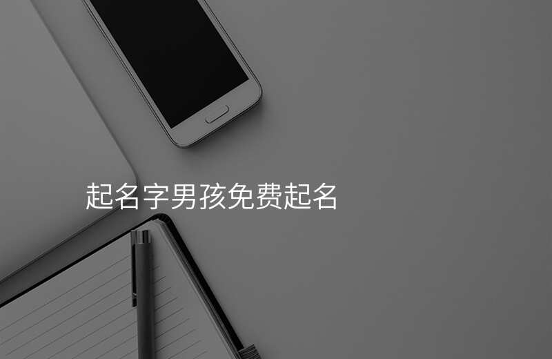 起名字男孩免费起名