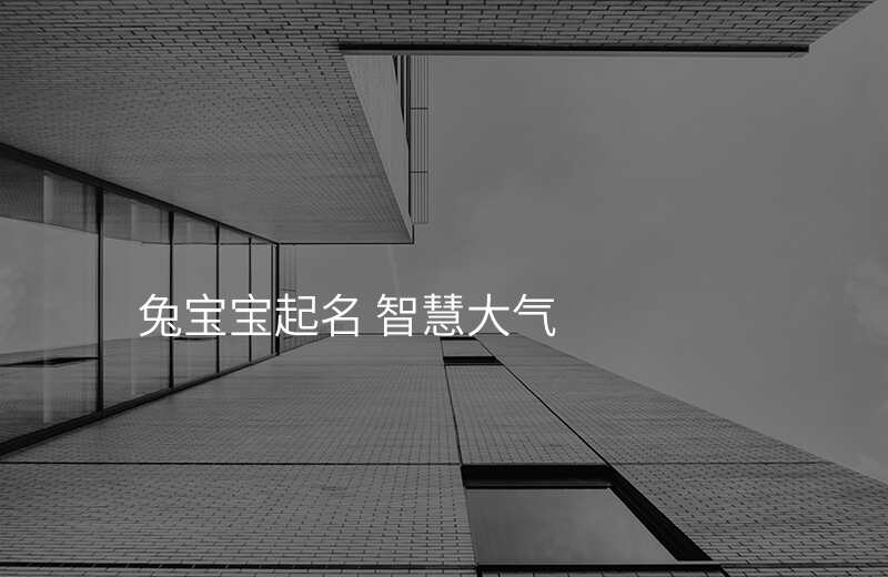 兔宝宝起名 智慧大气