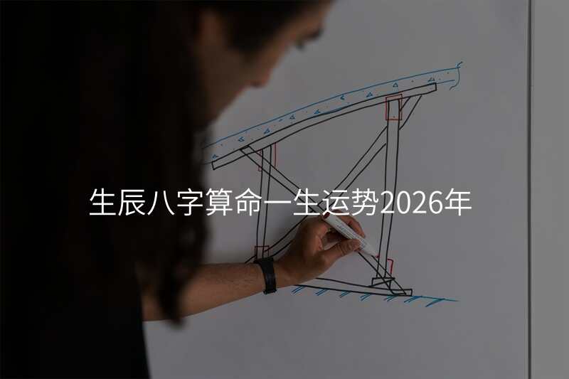 生辰八字算命一生运势2026年