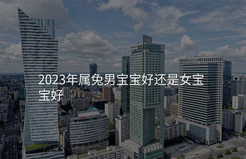 2023年属兔男宝宝好还是女宝宝好
