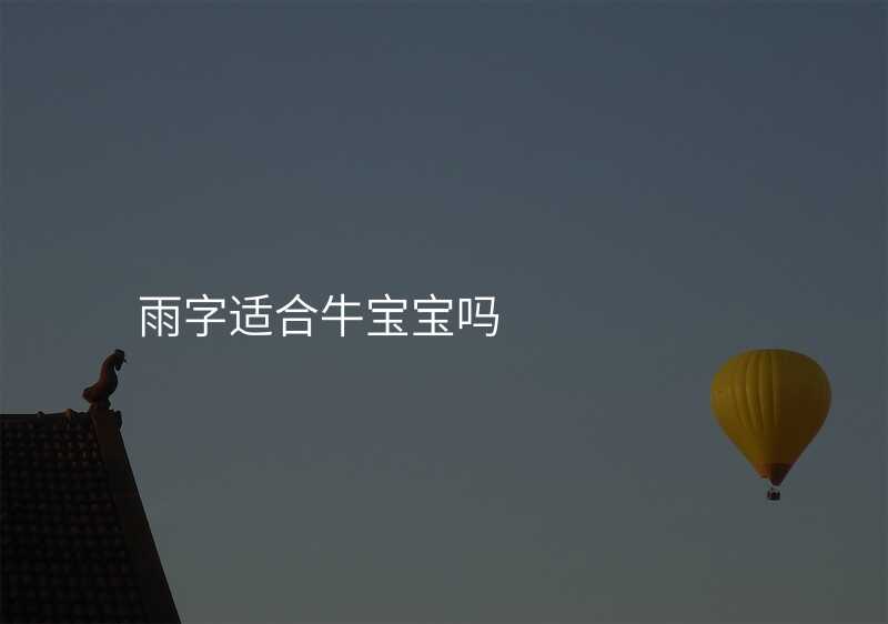雨字适合牛宝宝吗