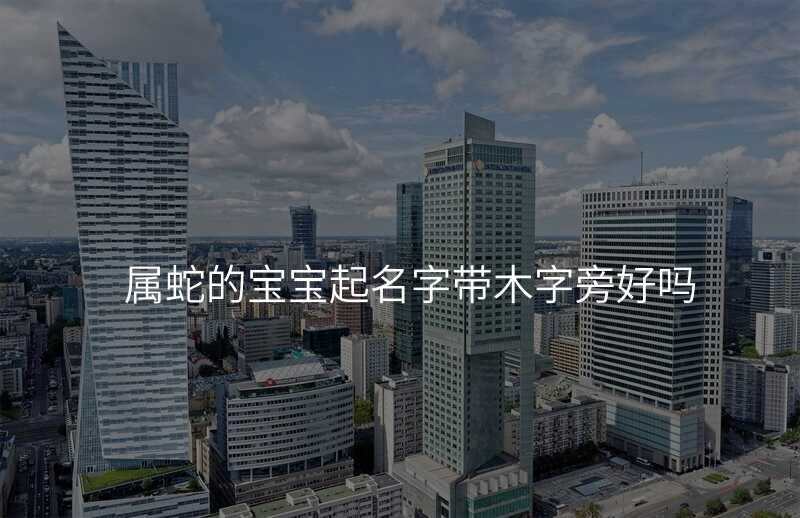 属蛇的宝宝起名字带木字旁好吗