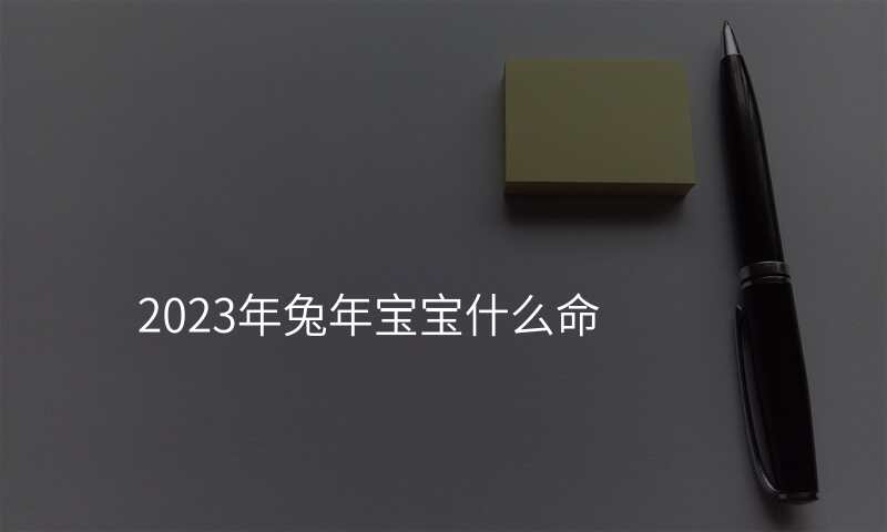 2023年兔年宝宝什么命