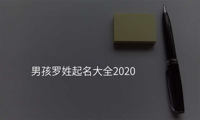 男孩罗姓起名大全2020