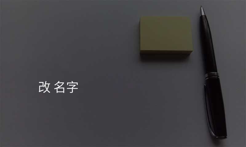 改 名字