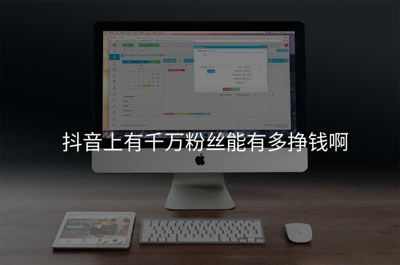 抖音上有千万粉丝能有多挣钱啊