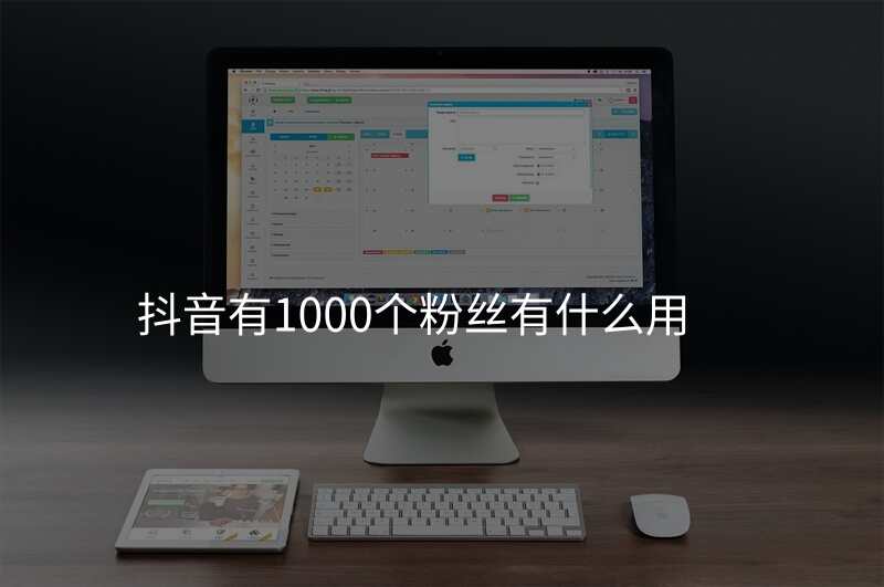 抖音有1000个粉丝有什么用