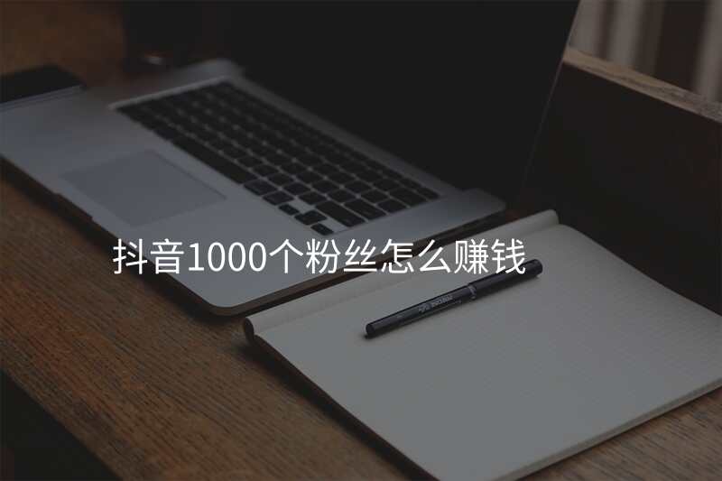 抖音1000个粉丝怎么赚钱