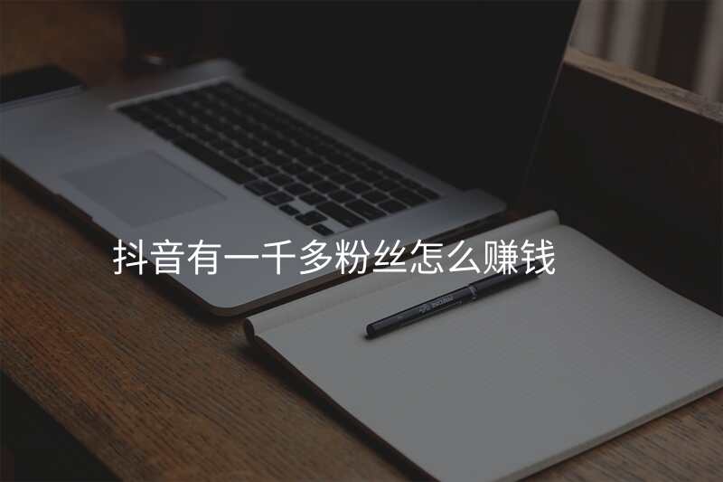 抖音有一千多粉丝怎么赚钱