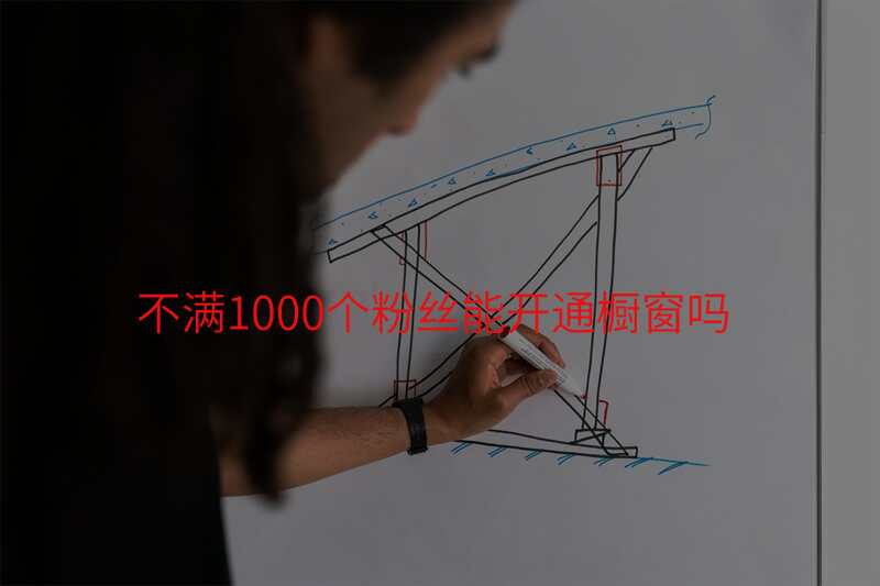 不满1000个粉丝能开通橱窗吗