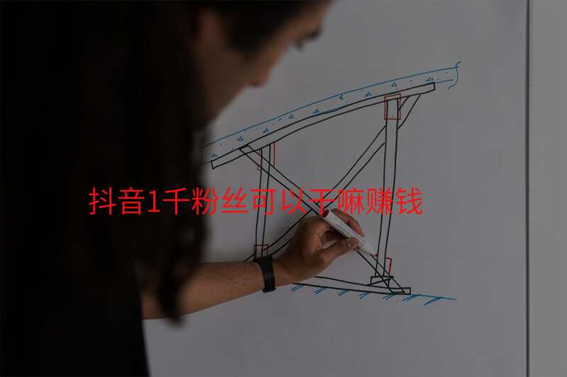 抖音1千粉丝可以干嘛赚钱