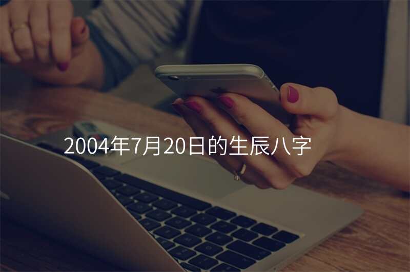 2004年7月20日的生辰八字
