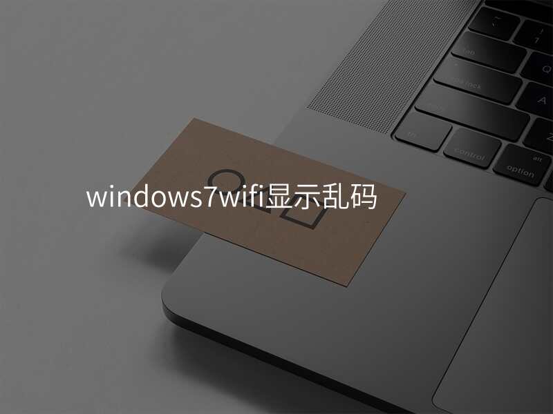 windows7wifi显示乱码