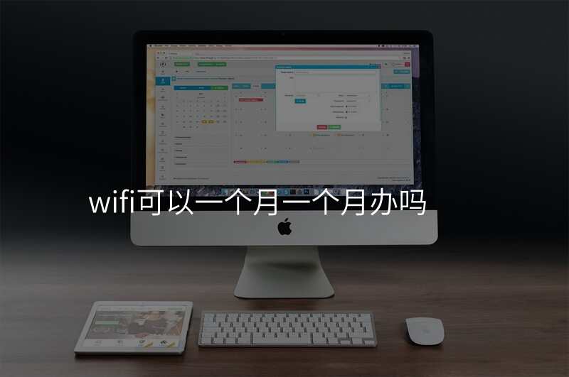 wifi可以一个月一个月办吗