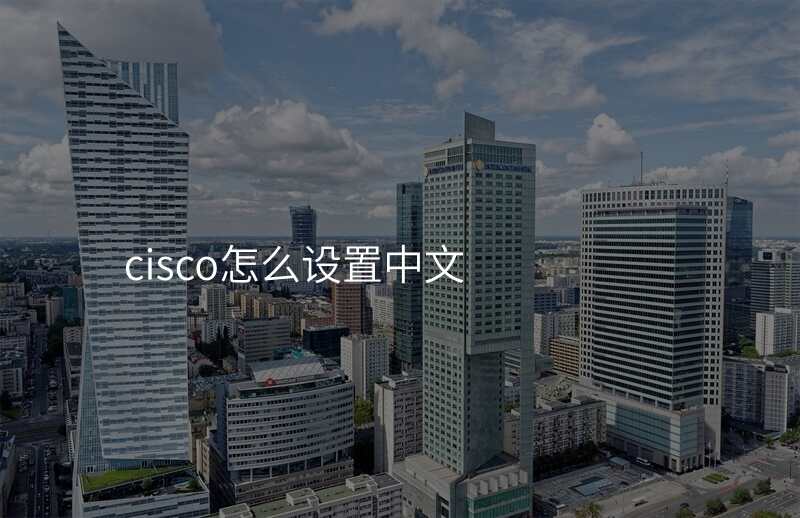 cisco怎么设置中文