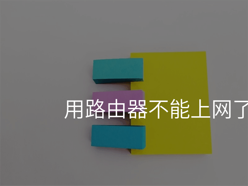 用路由器不能上网了