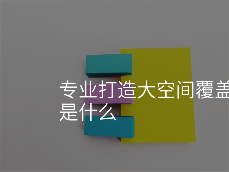 专业打造大空间覆盖的无线网络是什么
