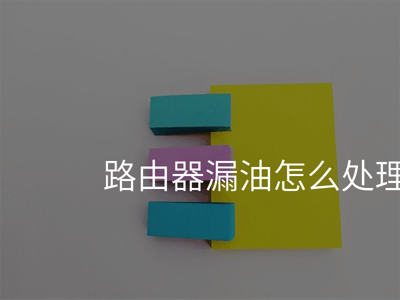 路由器漏油怎么处理