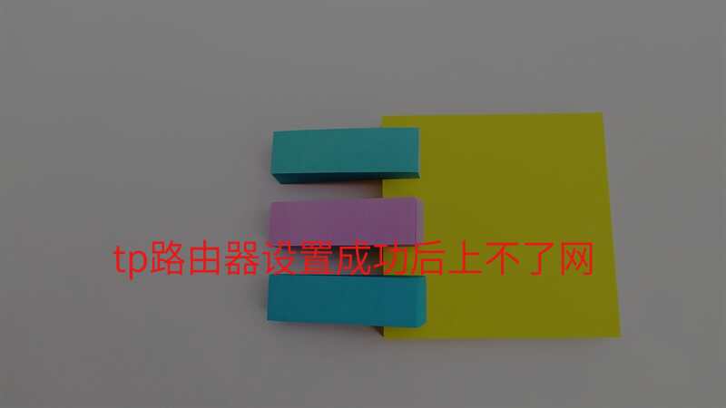 tp路由器设置成功后上不了网