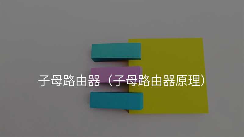 子母路由器(子母路由器原理)