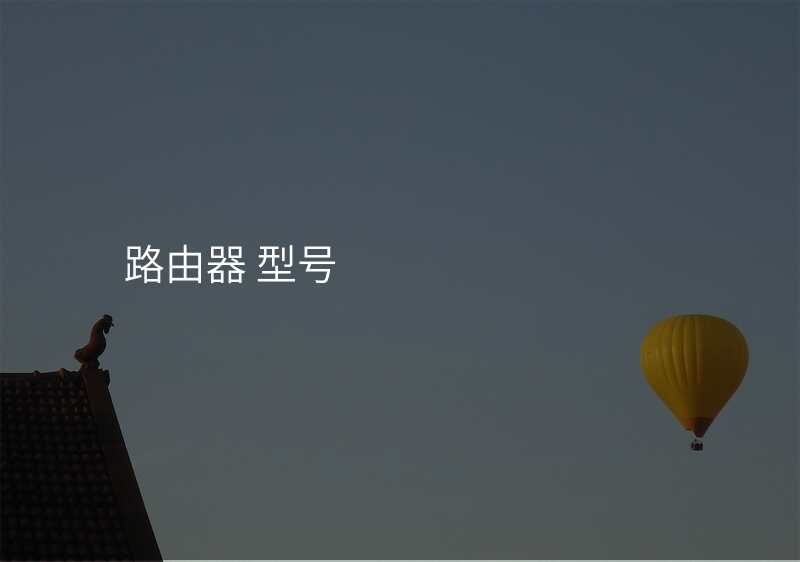 路由器 型号