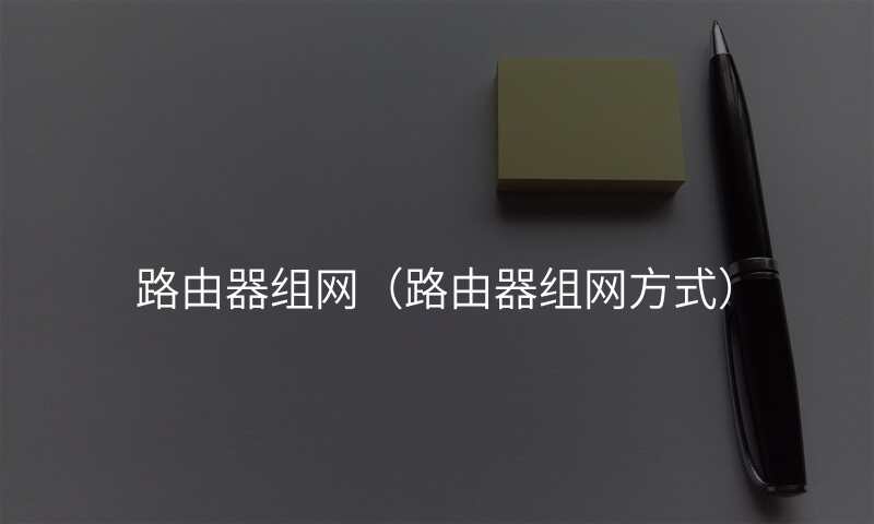 路由器组网(路由器组网方式)