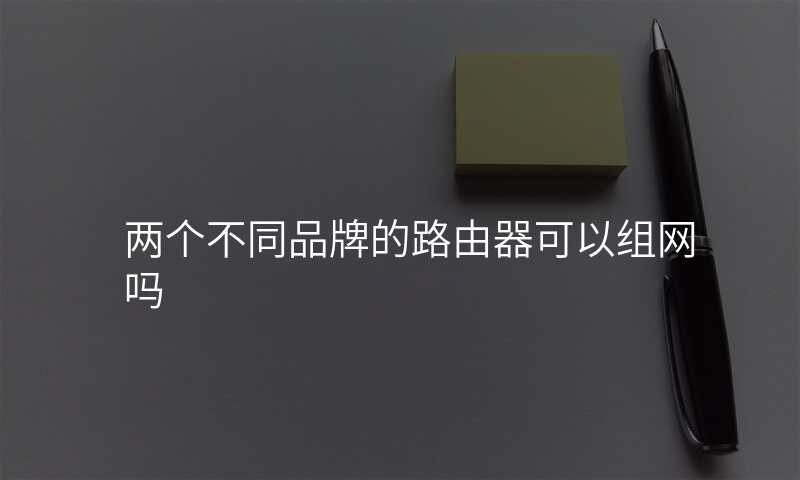 两个不同品牌的路由器可以组网吗